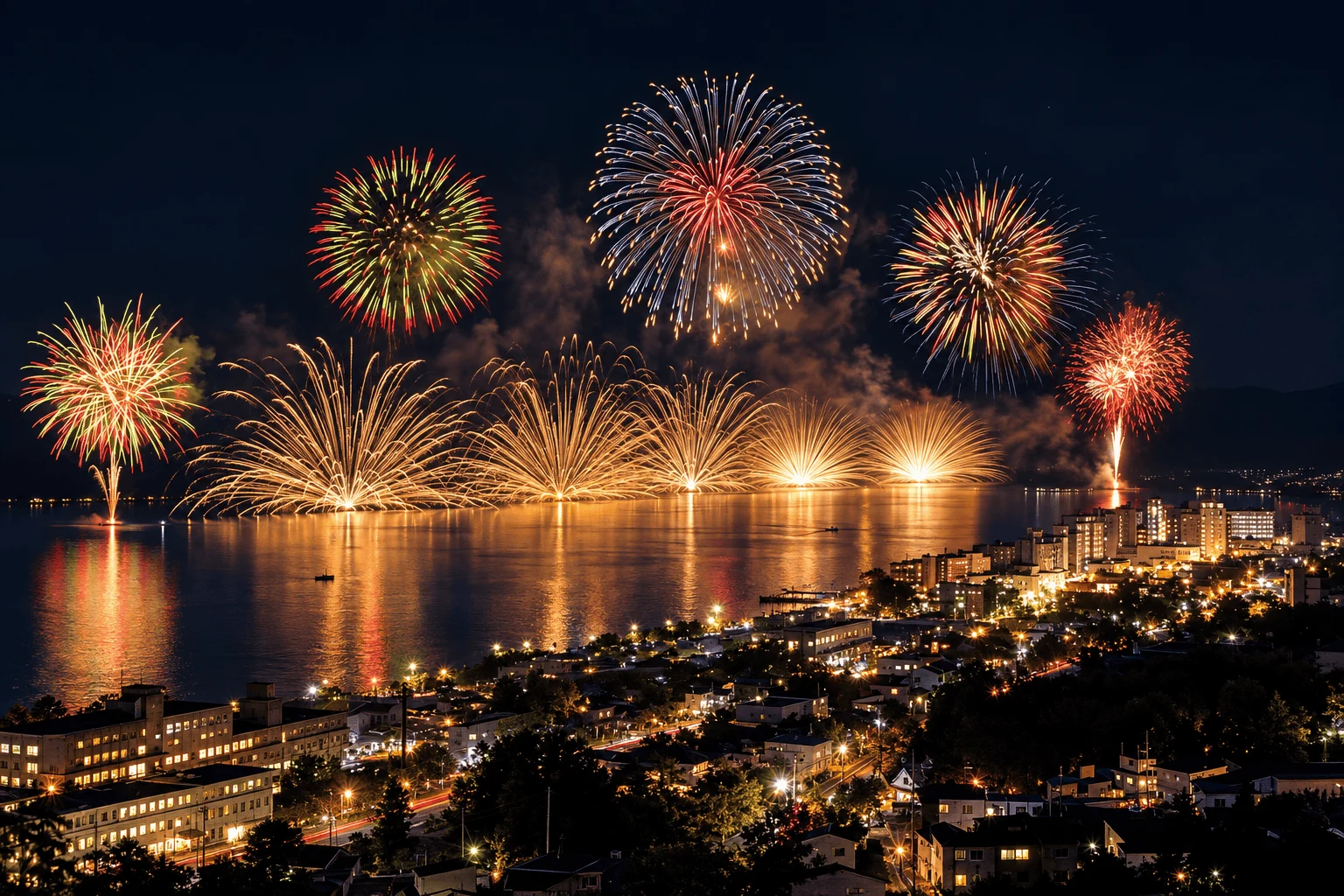 Lake Toya Long-Run Fireworks Festival